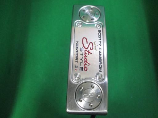 タイトリスト SCOTTY CAMERON STUDIO STYLE NEWPORT 2 PLUS 2025 33インチ パター PT スチール フレックスその他 メンズ 男性用 右利き 右用 Aランク ゴルフクラブ