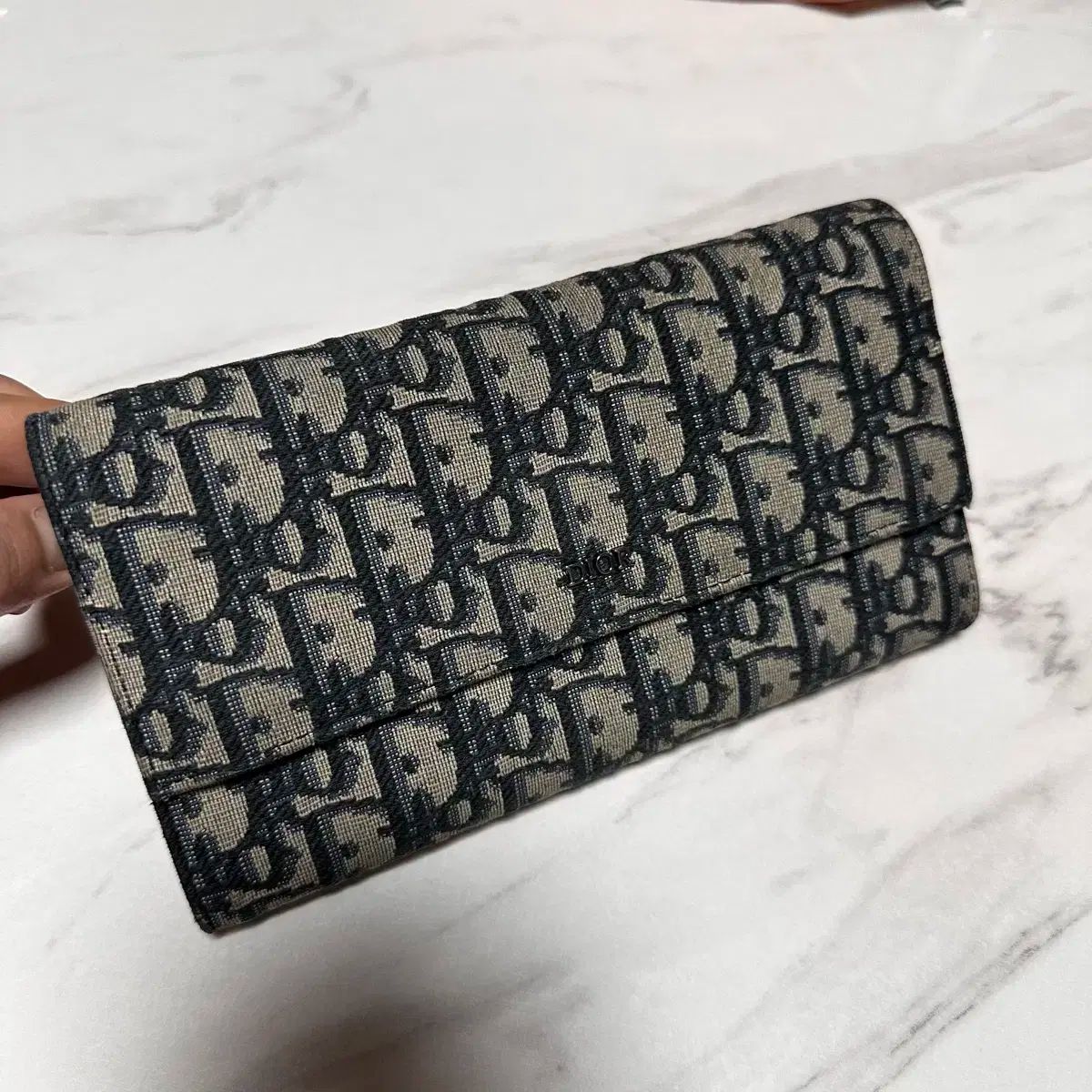 DIOR バーティカル ロングウォレット ディオール オブリーク ジャ