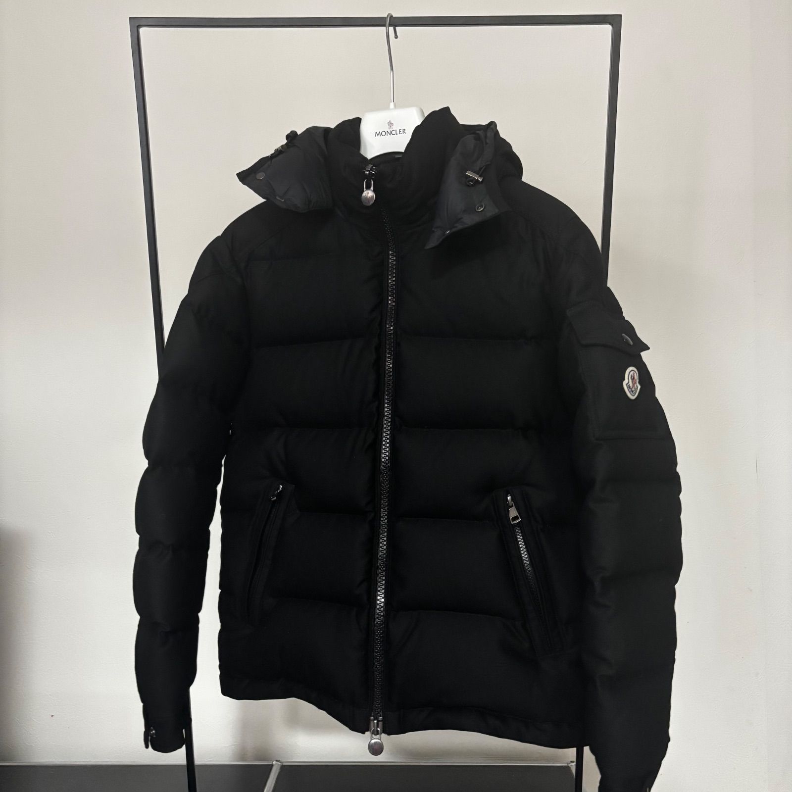 美品！モンクレール　モンジュネーブル　ブラック　0 MONCLER モンクレール ダウン ダウンジャケット モンジュ
