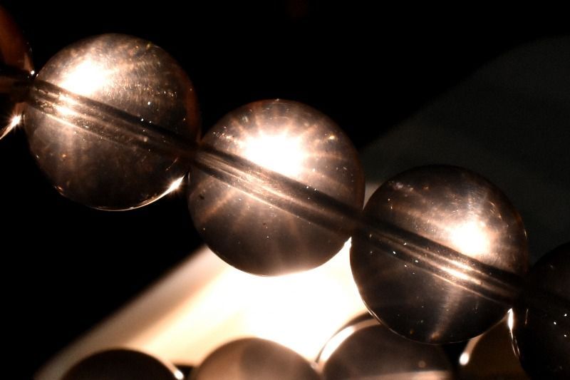 希少◇スター効果！ ゼウスクォーツ(スモーキーシトリン) 14mm