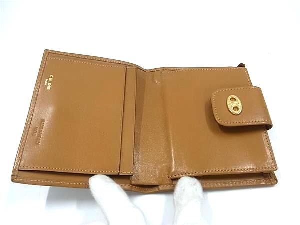 美品 CELINEセリーヌ マカダム 2つ折り ウォレット がま口 財布 ヴィンテージ CELINE セリーヌ がま口 財布 二つ折り マカダム