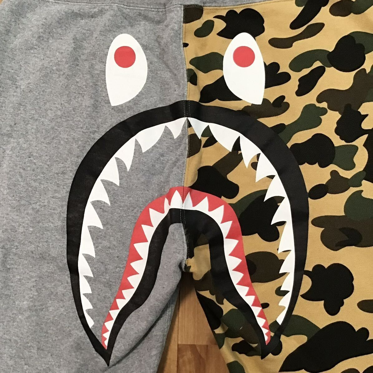 ☆XL☆ バック シャーク スウェット ハーフパンツ ショーツ a bathing ape BAPE camo shark shorts エイプ ベイプ  アベイシングエイプ - メルカリ