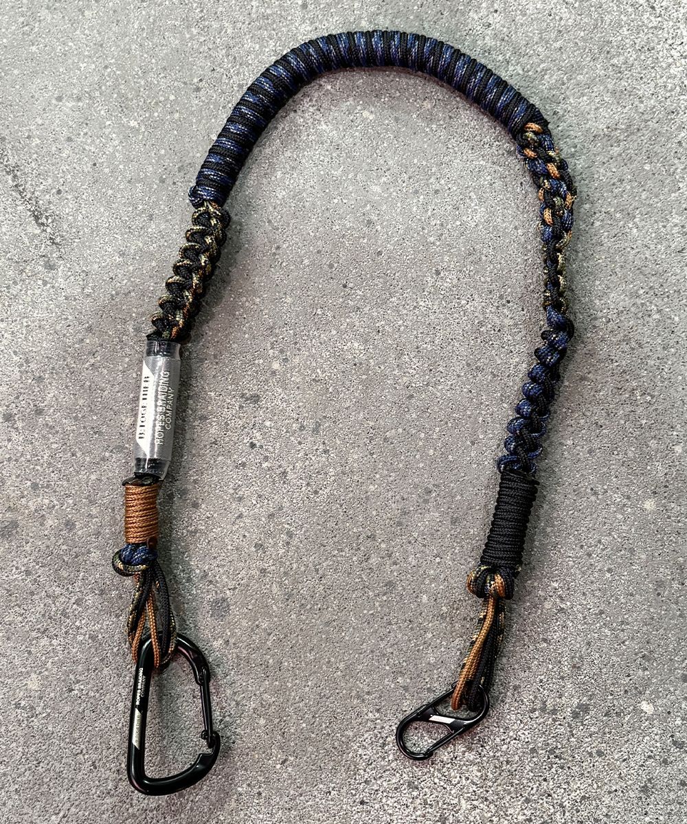 B TOGETHER - ROPE_24inch NAVY×BROWN ウォレットチェーン キーチェーン