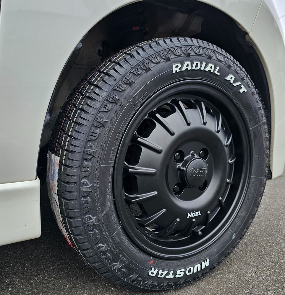 MUDFSTAR RADIAL A/T 14インチホイールセット MUDSTAR 新作 新品 軽トラ 軽バン インチアップ 14インチ タイヤ