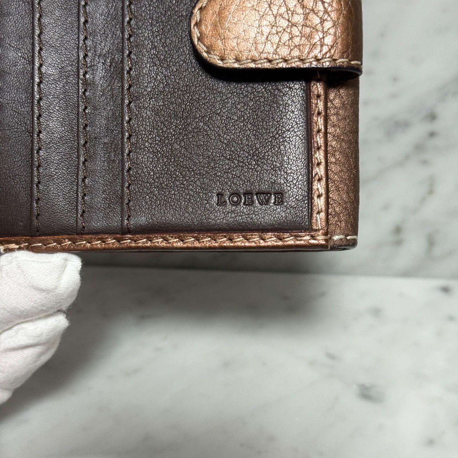 295 極上美品 LOEWE ロエベ 2つ折り財布 ロエベ 2つ折り 財布 美品 295 極上美品 LOEWE ロエベ 2つ折り財布 LOEWE】