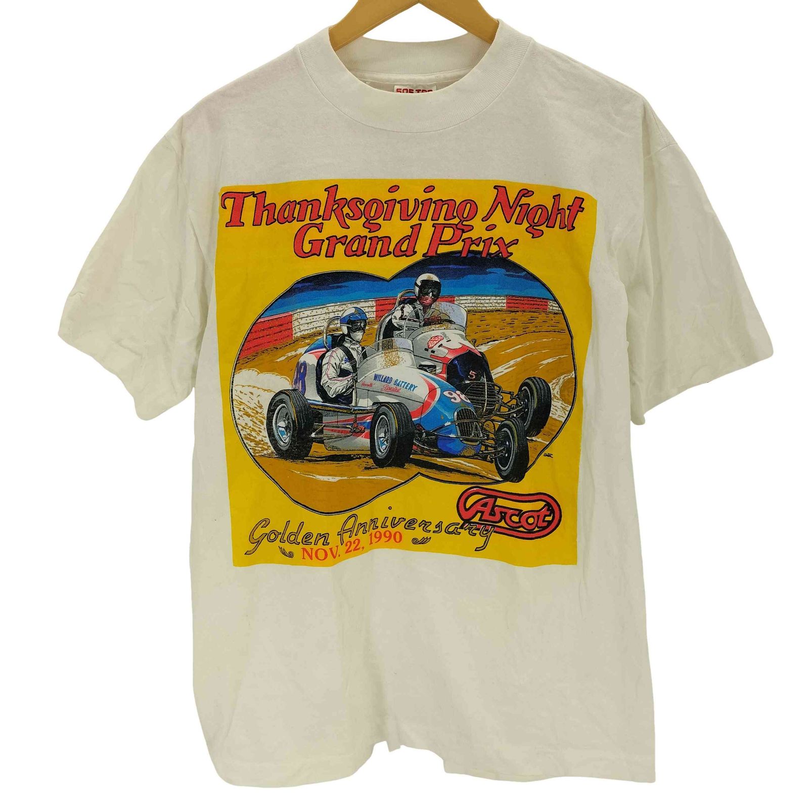 ユーズドフルギ USED古着  sof tee 90S USA製 両面プリントTシャツ メンズ JPN：L 