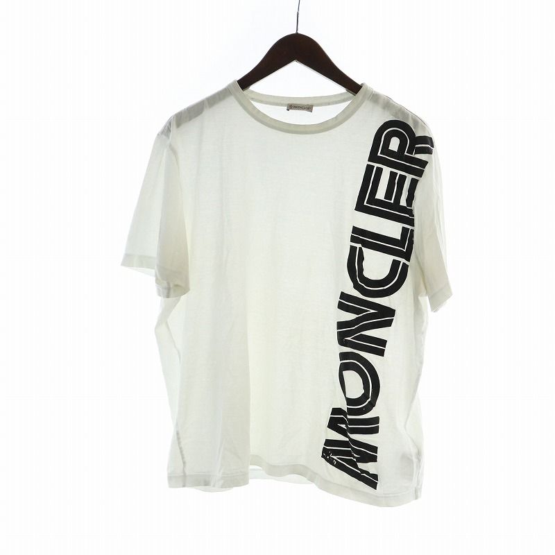 モンクレール ホワイトTシャツ XL MONCLER ホワイト ロゴ Tシャツ XL