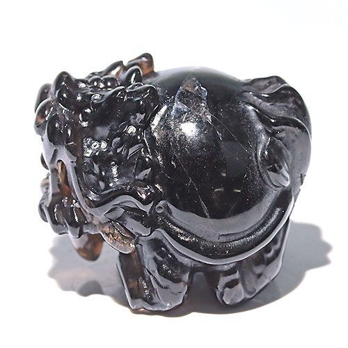 コレクション】山東省産 モリオン龍亀 黒水晶 コレクション】山東省産