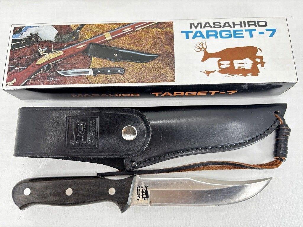 MASAHIRO TARGET-7 正広 ターゲット7 アウトドアーナイフ　シース付き Yahoo!オークション -「masahiro target」の落札相場・落札価格