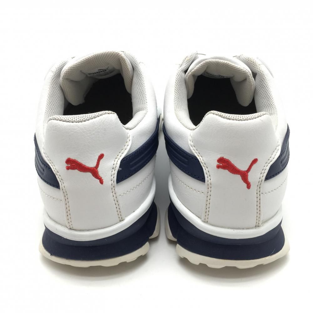 PUMA - 【美品】プーマ ゴルフシューズ 白×ネイビー 18866102 ACE BOA ダイヤル式 メンズ 27.0 ゴルフウェア PUMA 美品】プーマ ゴルフシューズ 白×ネイビー 18866102 ACE BOA