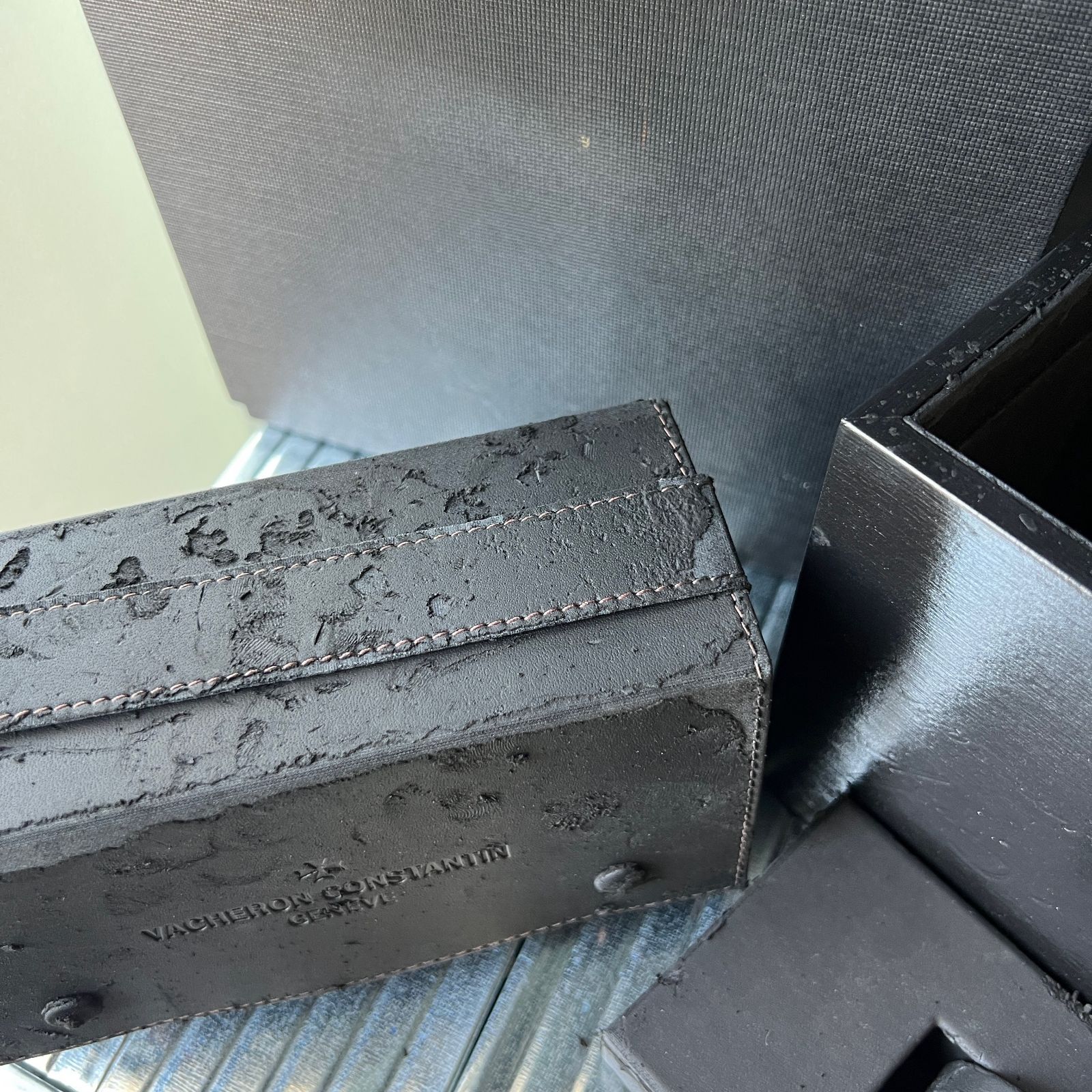 バセロンコンスタンチン空箱 美品 ヴァシュロンコンスタンタン 空箱/BOX/ケース 腕時計用 黒