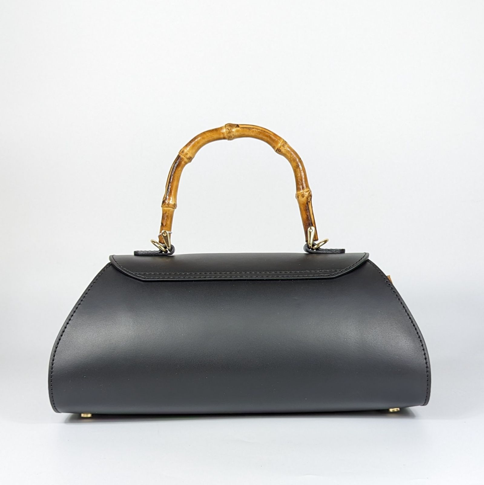 AULENTTI/オウレンティ】バンブーハンドル レザー2WAYバッグ