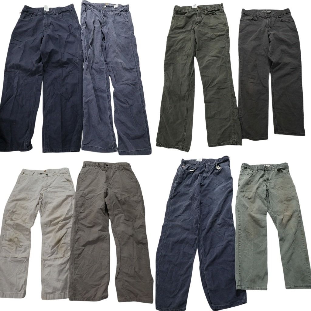 古着卸 カーハート Carhartt ダック ペインター パンツ 8枚セット メンズ 32 |33 |34 ワーク フェード 古着 MZ7395
