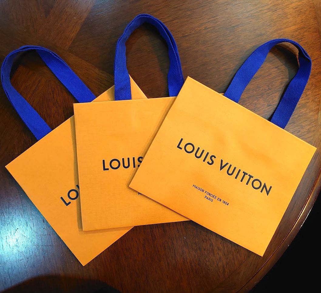 ルイヴィトン Louis Vuitton ショップ袋 LV 紙袋3枚セット