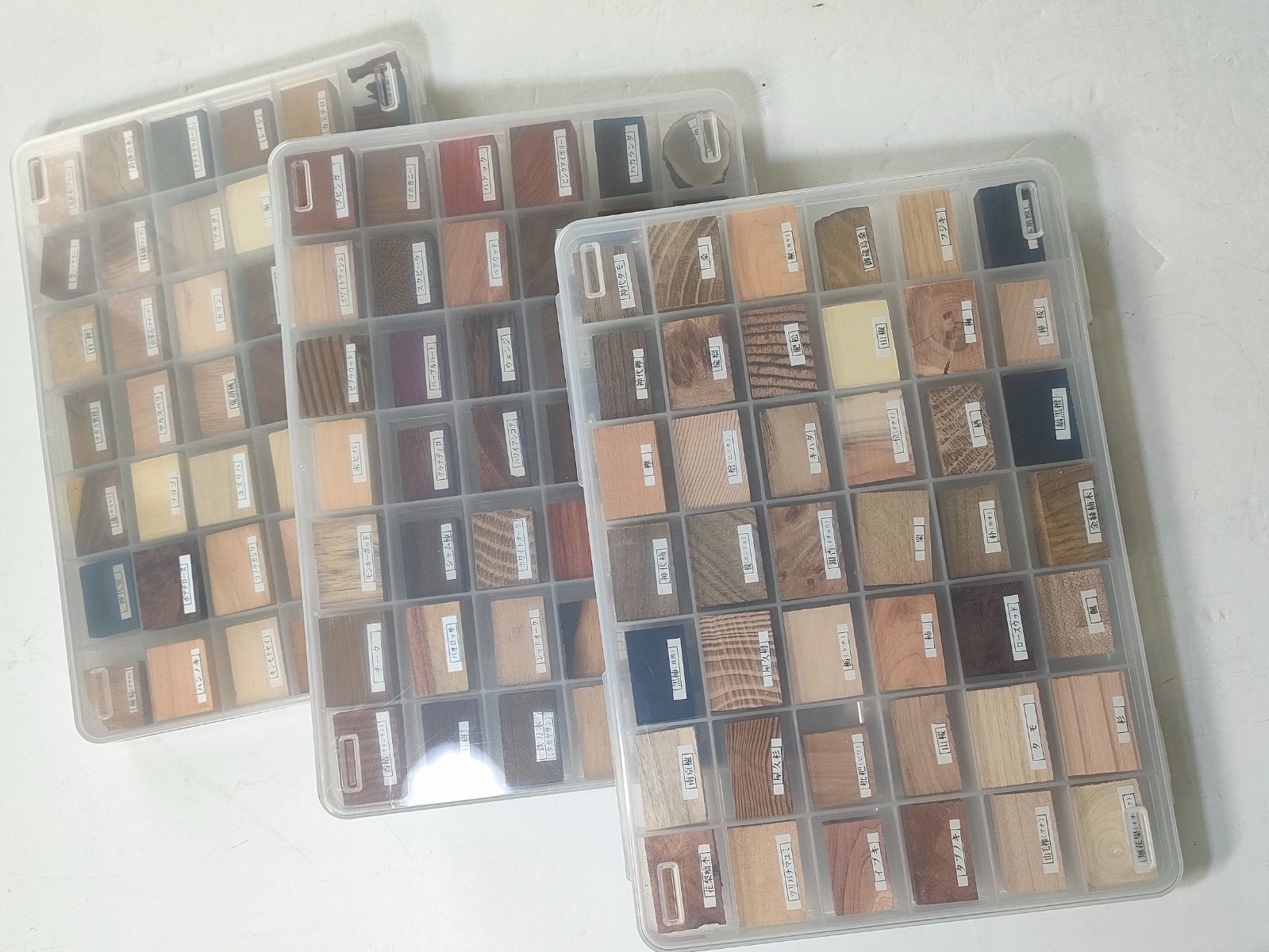 銘木見本帖（126樹種）】3ケース入り