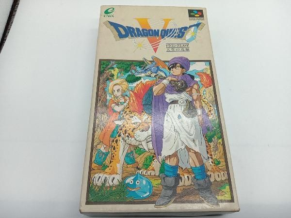 SFC ドラゴンクエストⅤ 天空の花嫁 ハガキ、説明書付き SHVC-D5