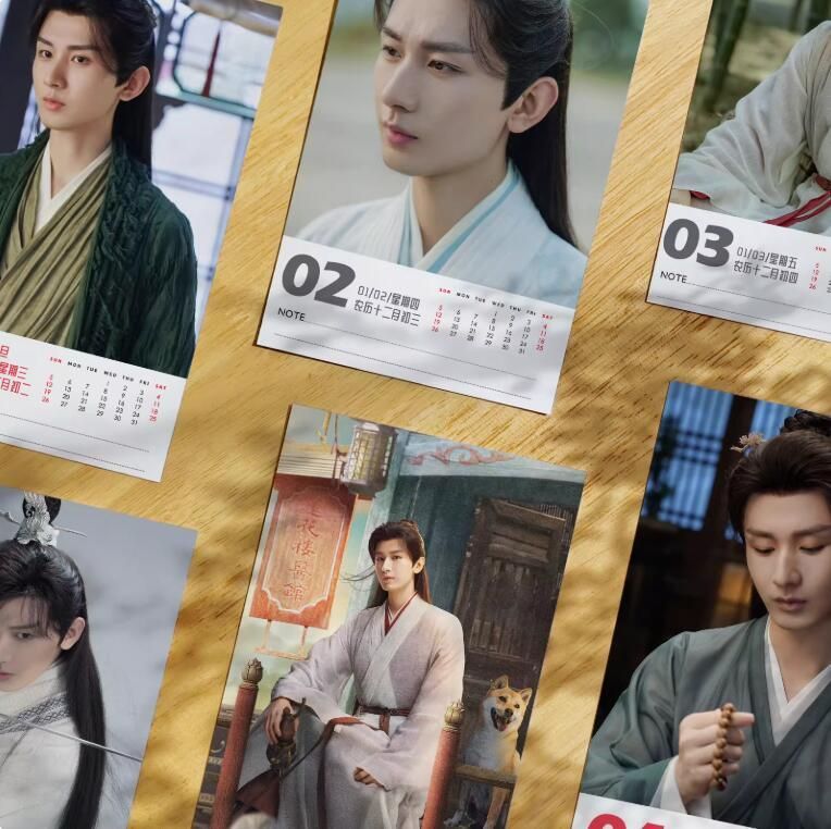 チョン・イー 成毅 置き型カレンダー 卓上 2026年カレンダー 中国俳優