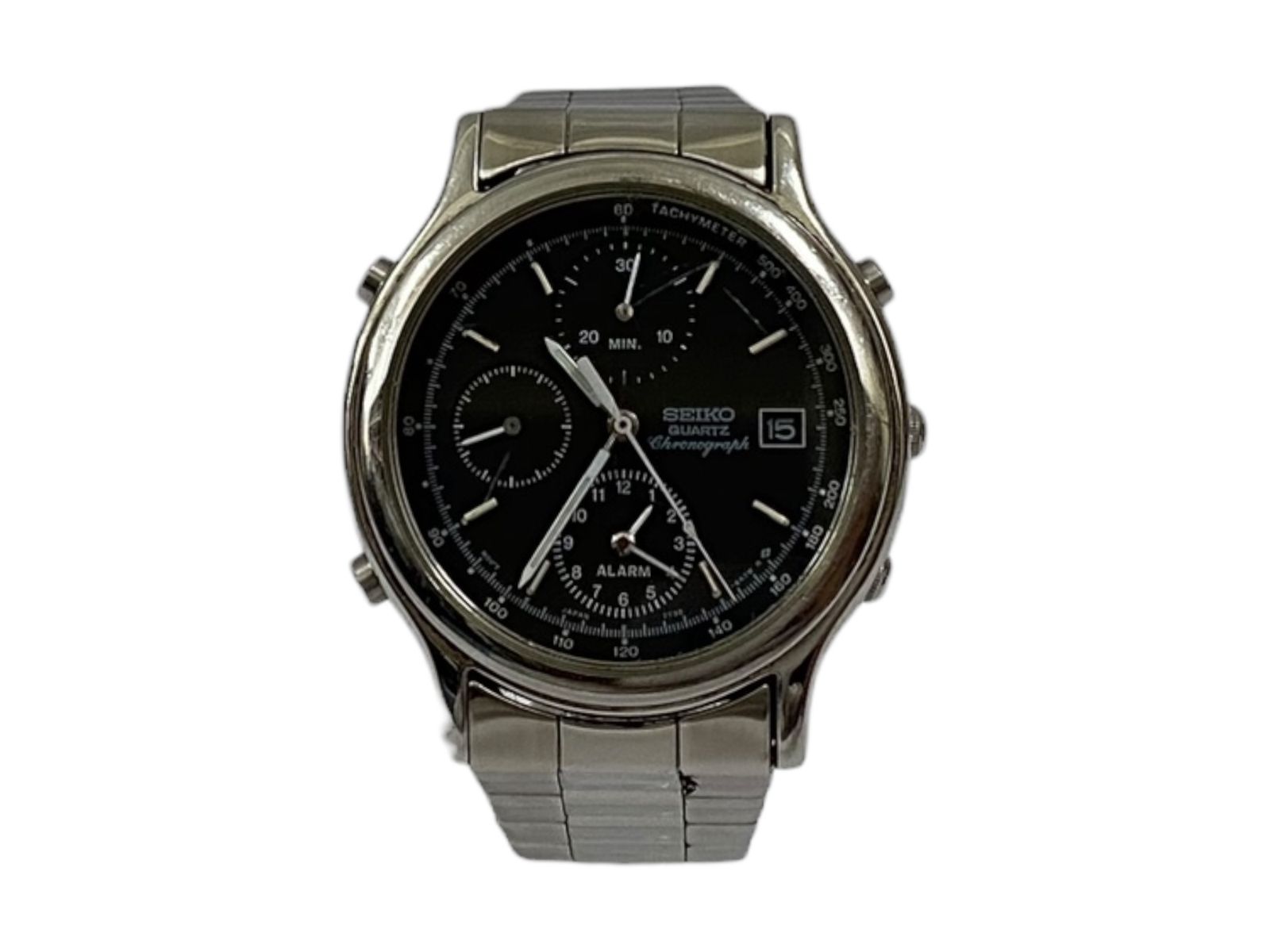 SEIKO (セイコー) QUARTZ 腕時計 クロノグラフ リストウォッチ 7T32-6A5A  シルバー メンズ/078