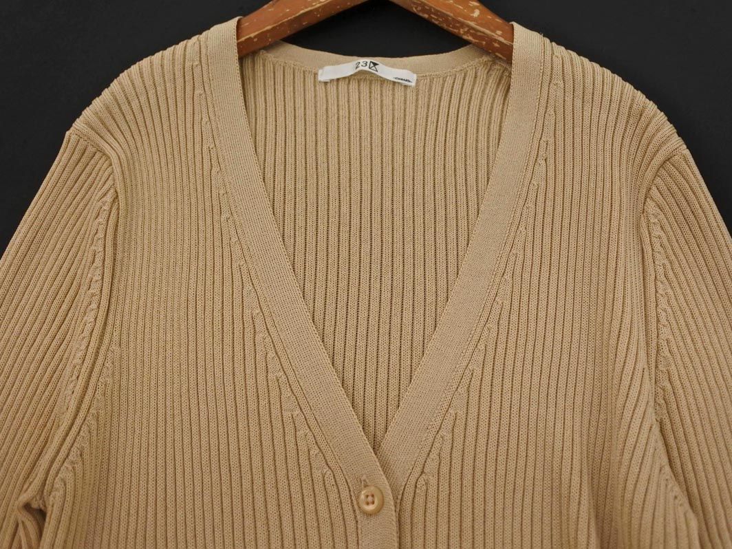 23区 ニット アンサンブル カーディガン size38/ベージュ