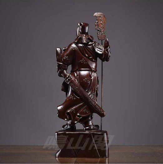 楽天スーパーSALE10%OFF】置物 木彫り 三国志 関羽 雲長 関羽像 武財神