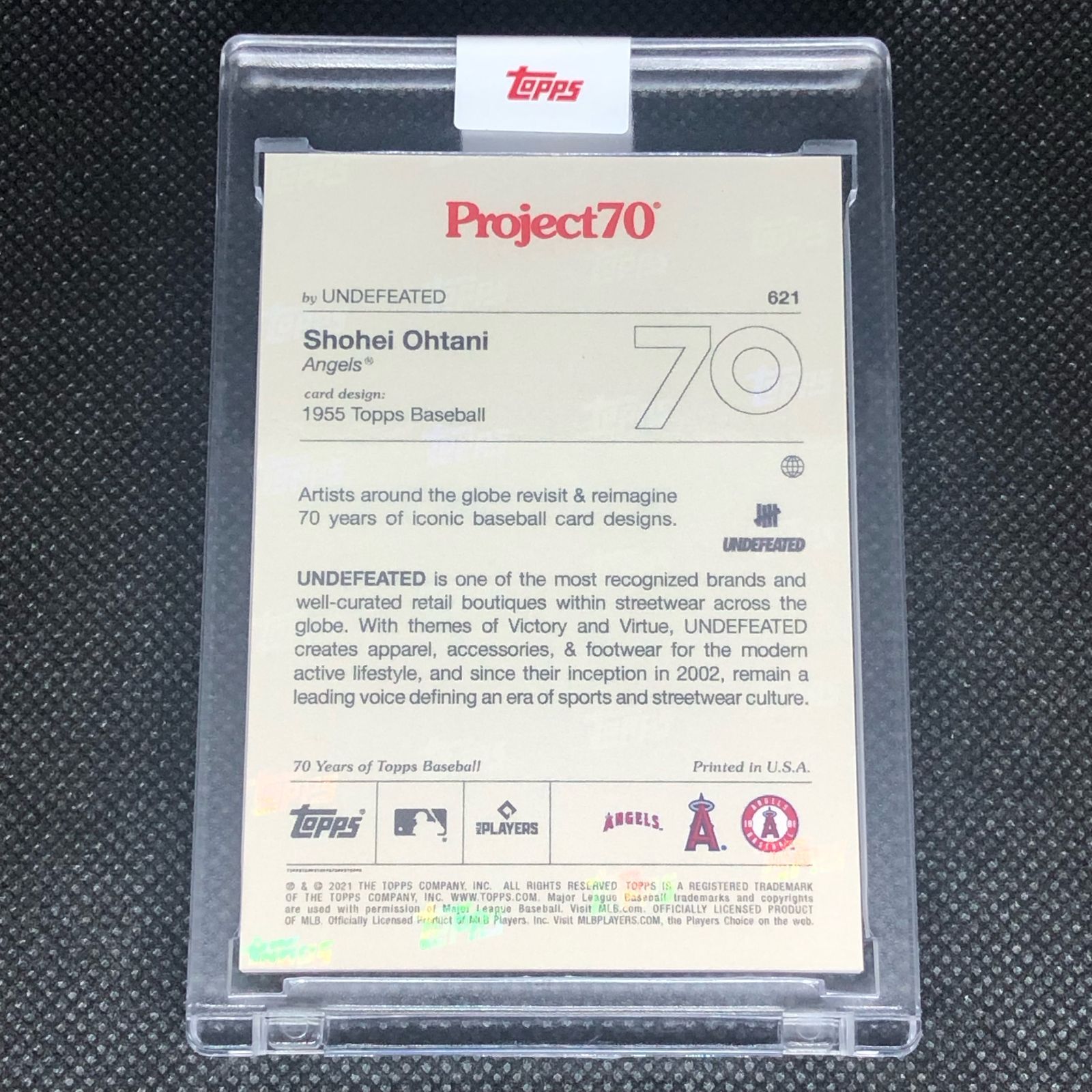 Topps Project 70 Card UNDEFEATED 大谷翔平ホームラン王 - 記念グッズ