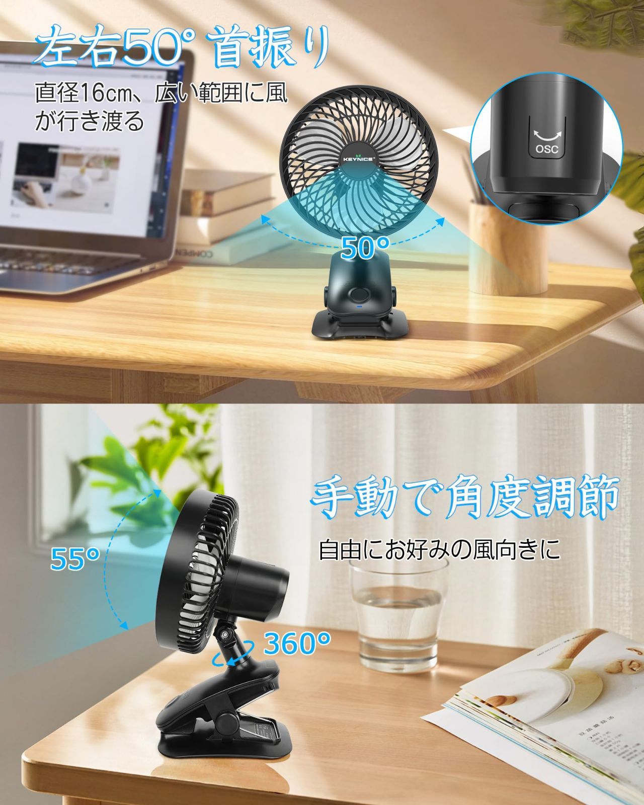 可愛すぎる！オシャレ部屋に変身♪ レトロ調 ミニ扇風機 キャンディー