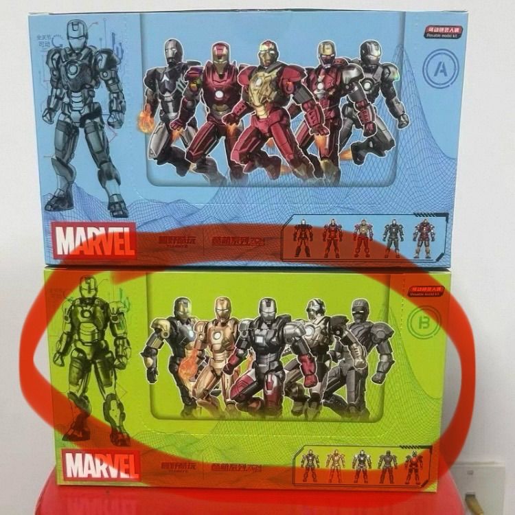HORIZON MARVEL フィギュア　未塗装　未完成　2体セット 海外限定 アイアンマン MK20?MK24 5種セットボックス アクション