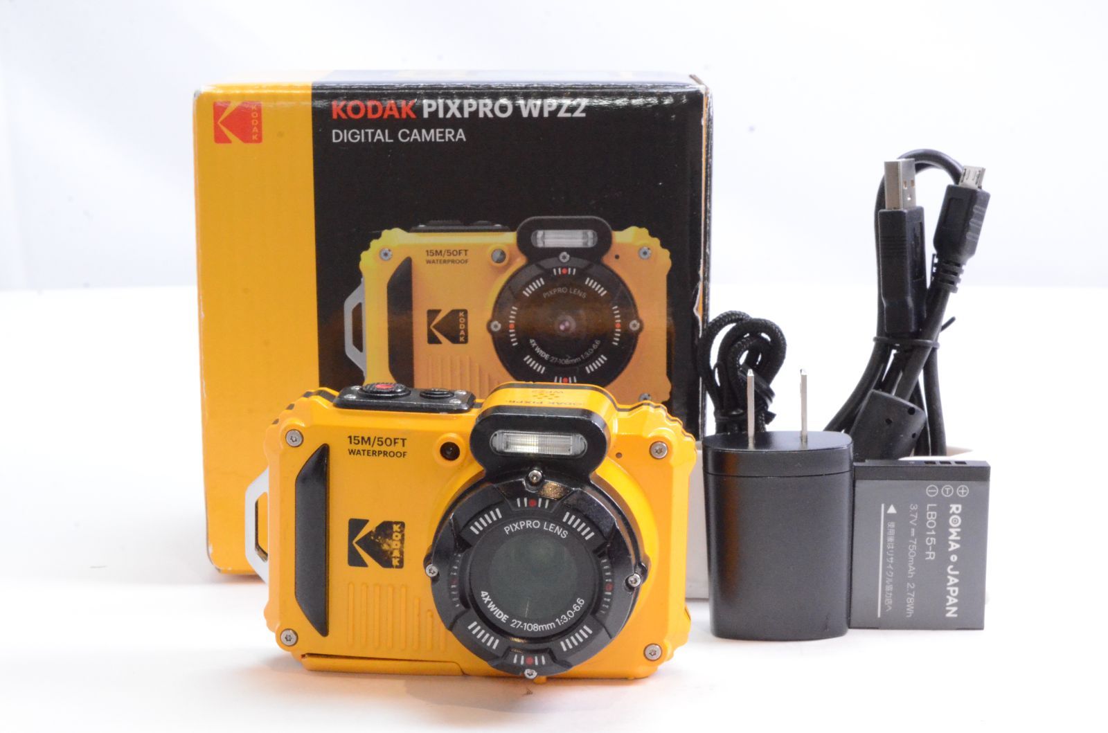 KODAK(コダック) PIXPRO WPZ2-AMZ イエロー コンパクトデジタル