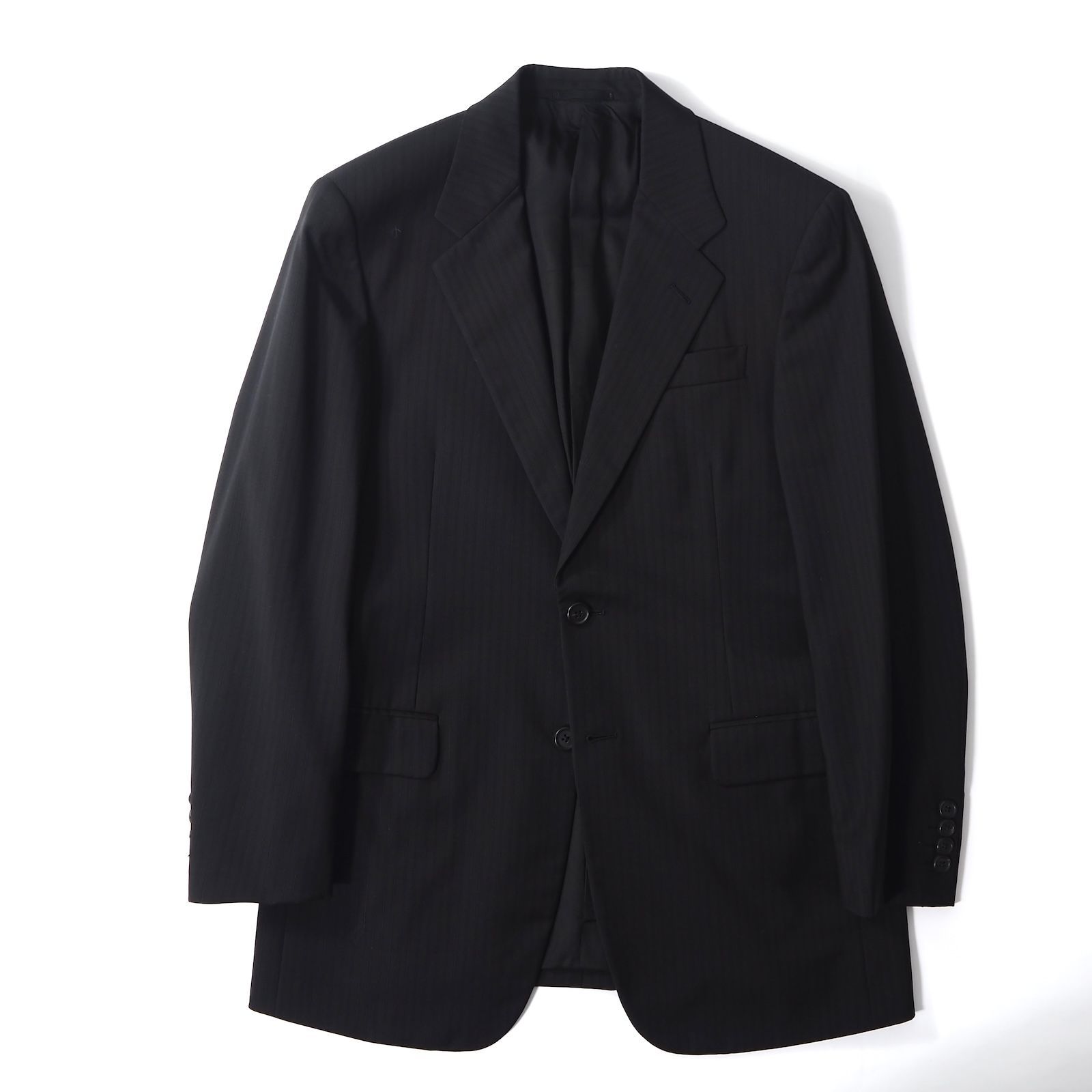 プラダ PRADA 最上級 黒タグ ヴァージンウール スーツ セットアップ 48 