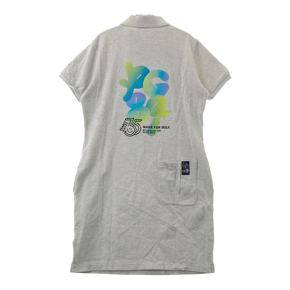 サイズ 1 PEARLY GATES パーリーゲイツ 2025年 35周年モデル 半袖ポロ ワンピース グレー系 240101275129 ゴルフウェア レディース ストスト