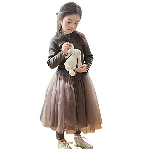 ブラウン_130 [sweet mimi store チュールスカート 付きレギンス 