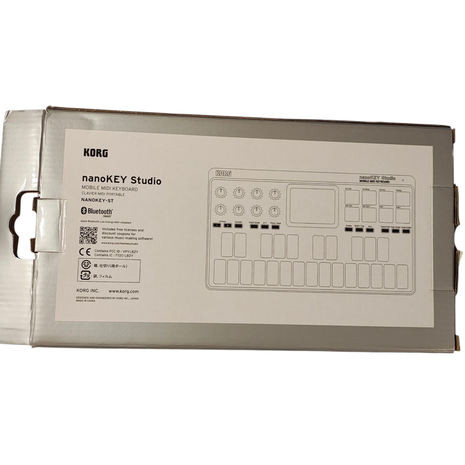 激安で高品質＆送料無料！ WJ46 KORG コルグ MIDIキーボード nanoKEY Studio DTM 25鍵盤 コントローラー USB ワイヤレス オールインワン A4サイズ ソフトウェアライセンス込み NANOKEY-ST