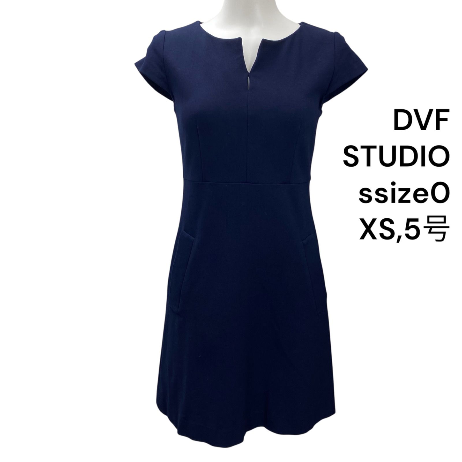 ◇ ディー ブイ エフ スタジオ DVF STUDIO ワンピース 膝丈 半袖 