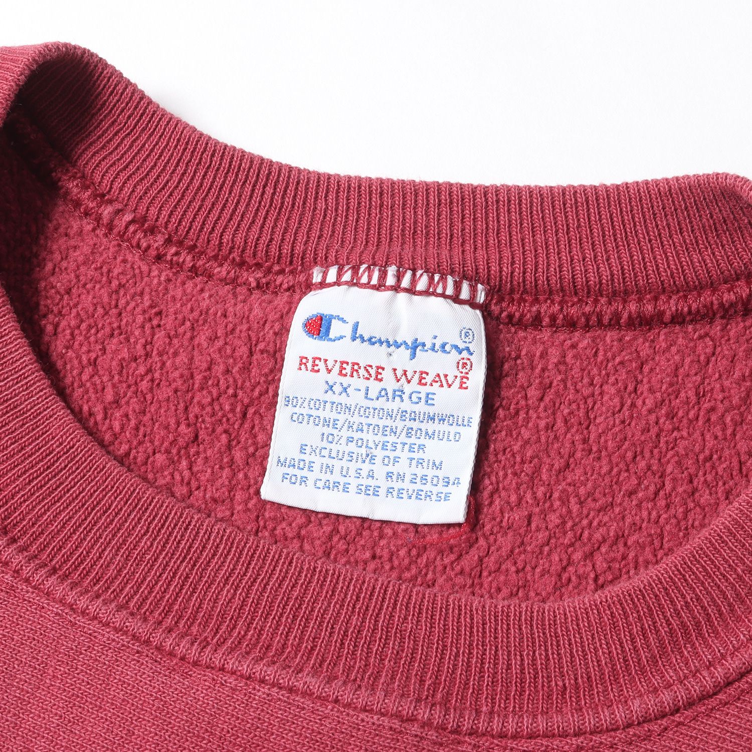 Champion vintage チャンピオン ヴィンテージ 90s 刺繍タグ BAMA リバースウィーブ カレッジ スウェット USA製 / アラバマ大学モデル レッド系 XXL トップス トレーナー アメカジ 【メンズ】