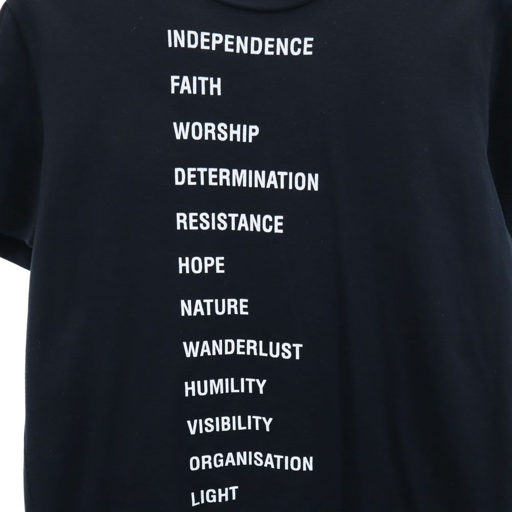 ラフシモンズ プリント 半袖 Tシャツ S ネイビー RAF SIMONS ARCHIVES  