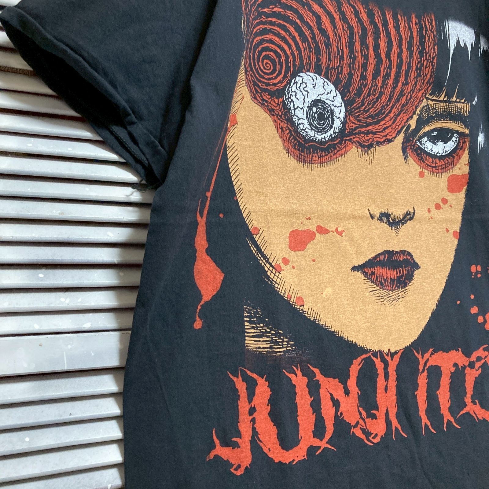伊藤潤二　うずまき　死人の恋わずらい　来場限定　ホラー　漫画　Tシャツ 伊藤潤二 うずまき 死人の恋わずらい 来場限定 ホラー 漫画 T