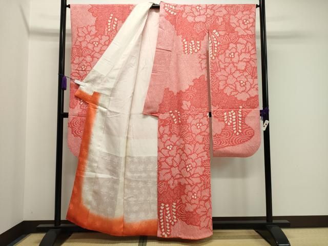 平和屋着物○豪華振袖 総絞り 檜垣花車文 正絹 逸品 CAAX5736gh