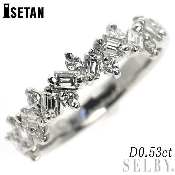ダイヤモンドリング　pt900 伊勢丹 Pt900 ダイヤモンド リング 0.53ct - メルカリ