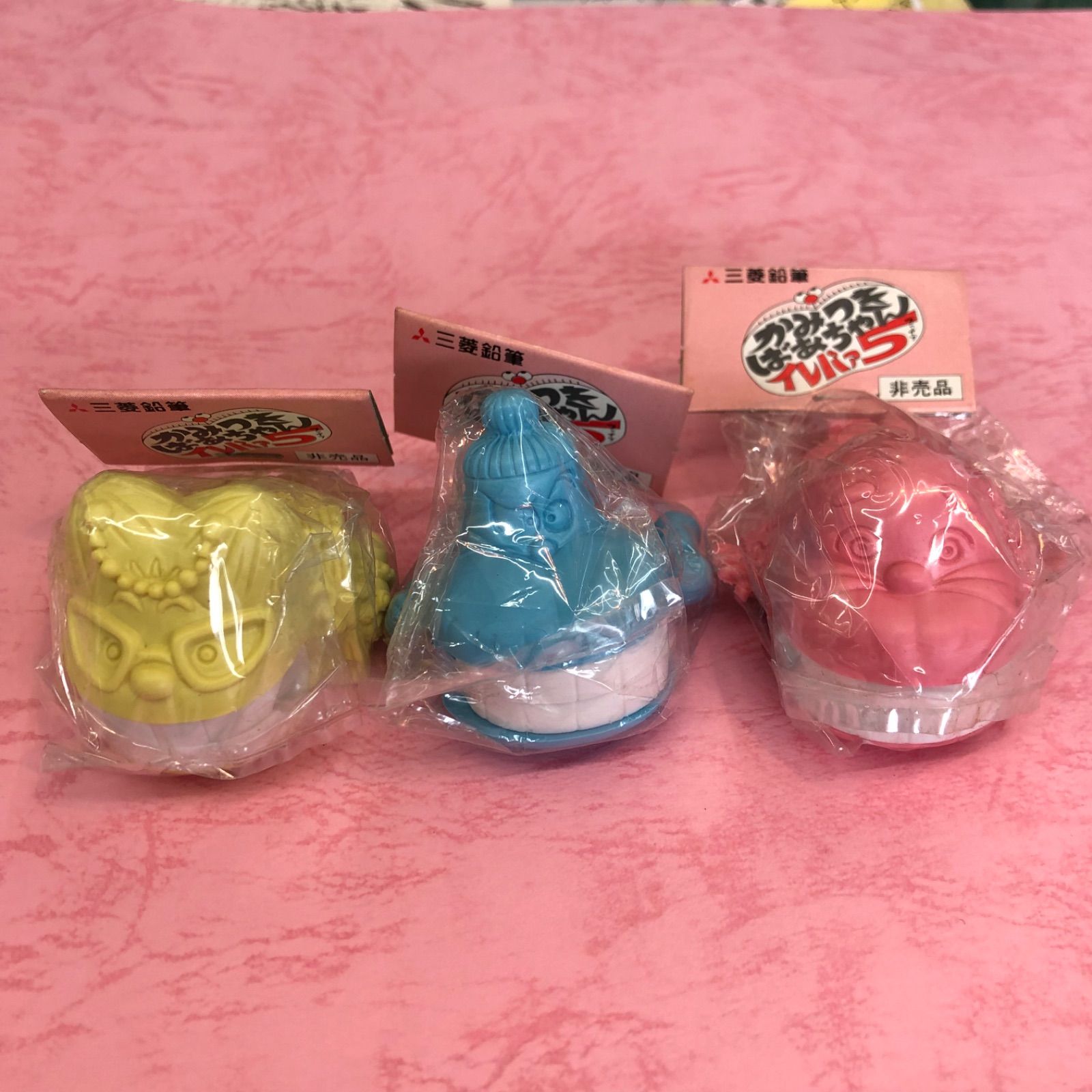 三菱鉛筆 かみつきばあちゃんイレバァ５消しゴム 箱入りダース デッドストック レトロ 三菱鉛筆 かみつきばあちゃんイレバァ5消しゴム 5種