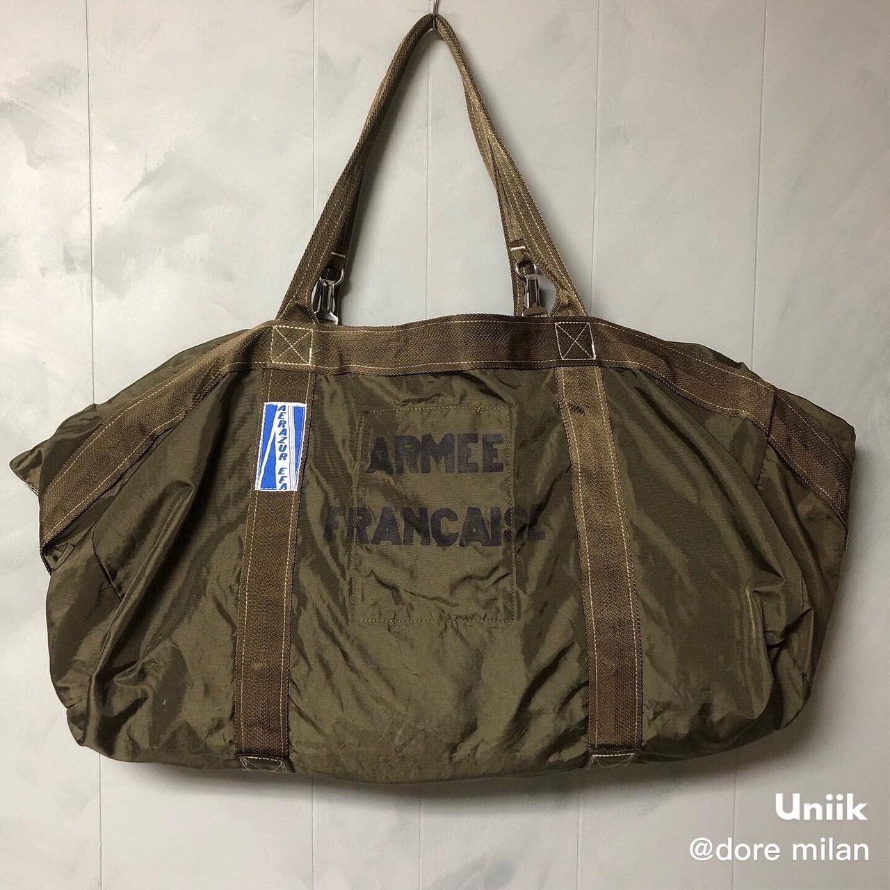 ヴィンテージ】80s フランス軍パラシュートバッグ