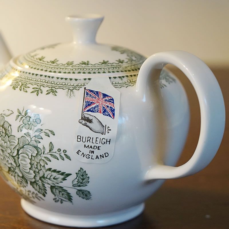 グリーン アジアティック フェザンツ バーレイ社 ティーポット S イギリス製 送料無料 バーレイ社のティーポットS 500ml (グリーンアジアティックフェザンツ