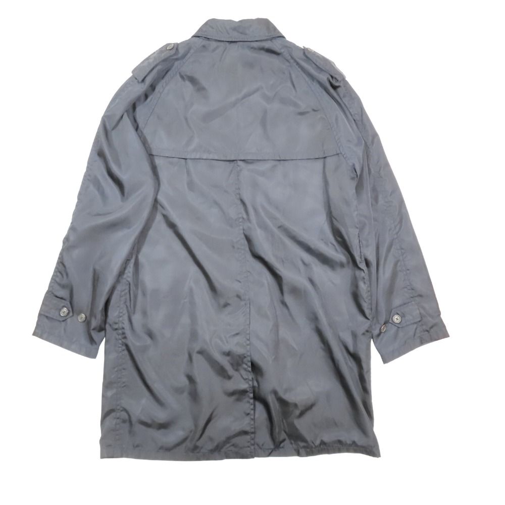 PLADA プラダ ナイロン トレンチ コート アウター ジャケット 90s 00s ヴィンテージ L 紺 ネイビー メンズ 古着