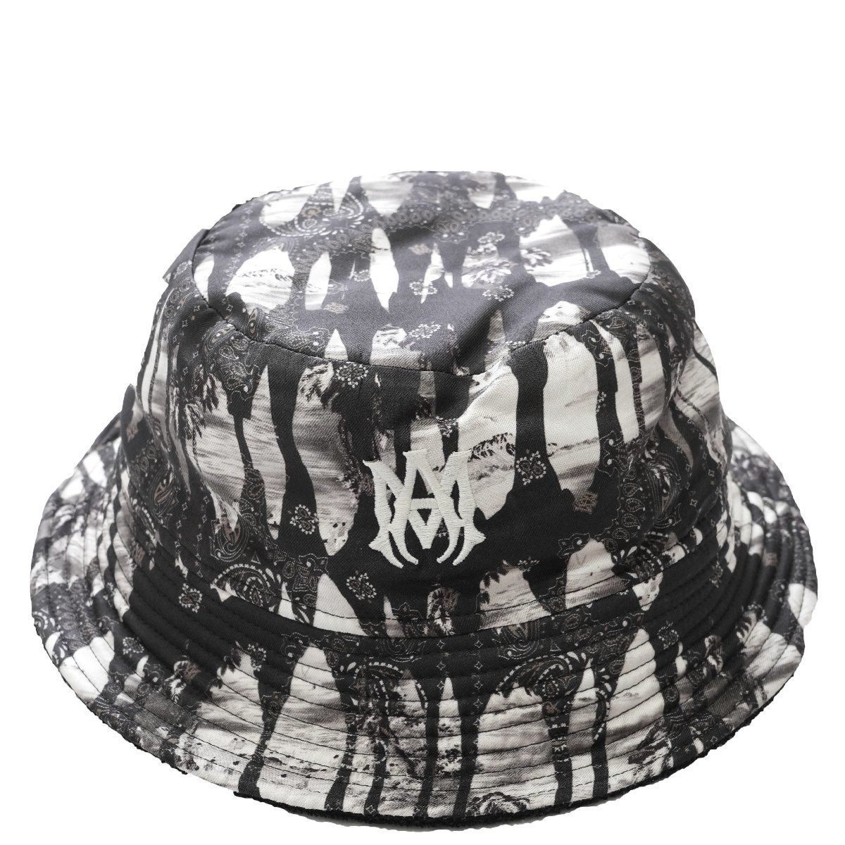 AMIRI アミリ リバーシブル シルクツイル バケットハット ◇ AMIRI ◇アミリ◇MA ロゴ バンダナ リバーシブル シルク