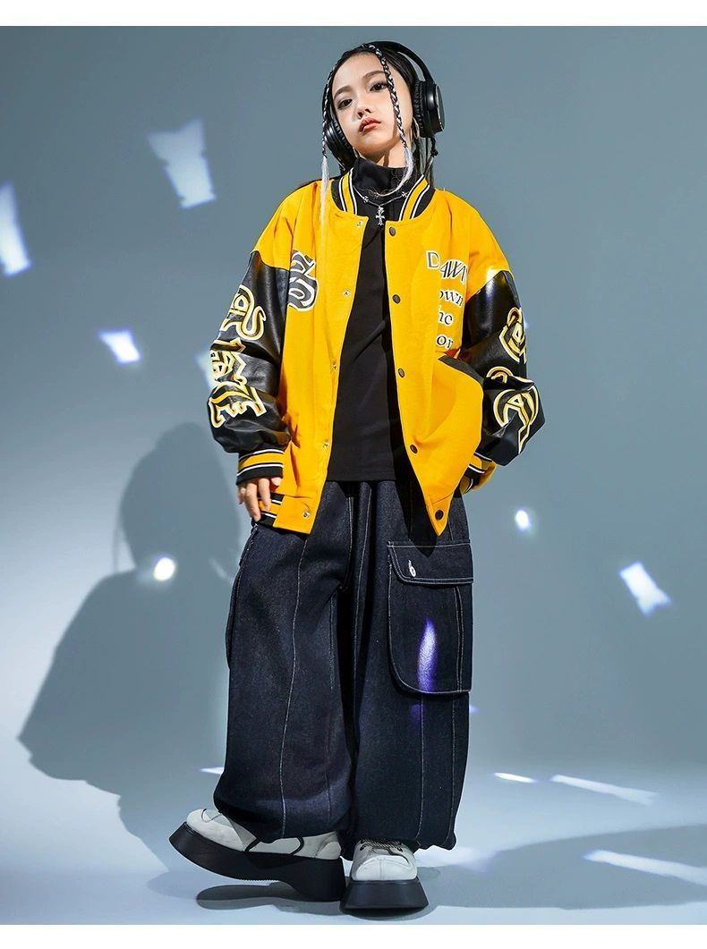 黄色 子供ダンス服