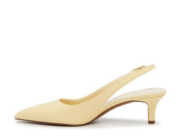 チャールズアンドキース サテンボウスクエアトゥスリングバック