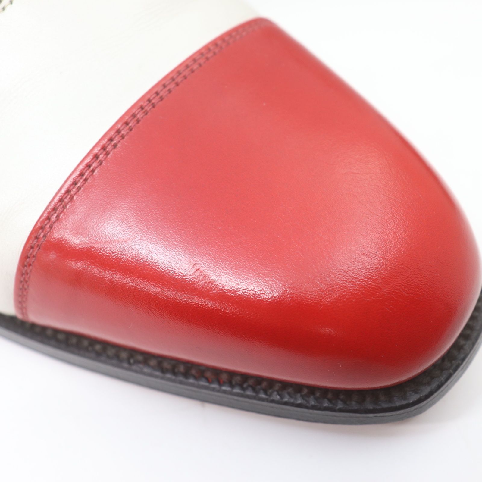 IT8ZTQXIXJJ8 美品 TRICKER'S トリッカーズ レザー ビジネスシューズ ストレートチップ M6037 ドレスシューズ シューズ 靴 メンズ サイズ8 1/2 赤×白×緑 IT8ZTQXIXJJ8 美品 TRICKER'S トリッカーズ レザー ビジネスシューズ