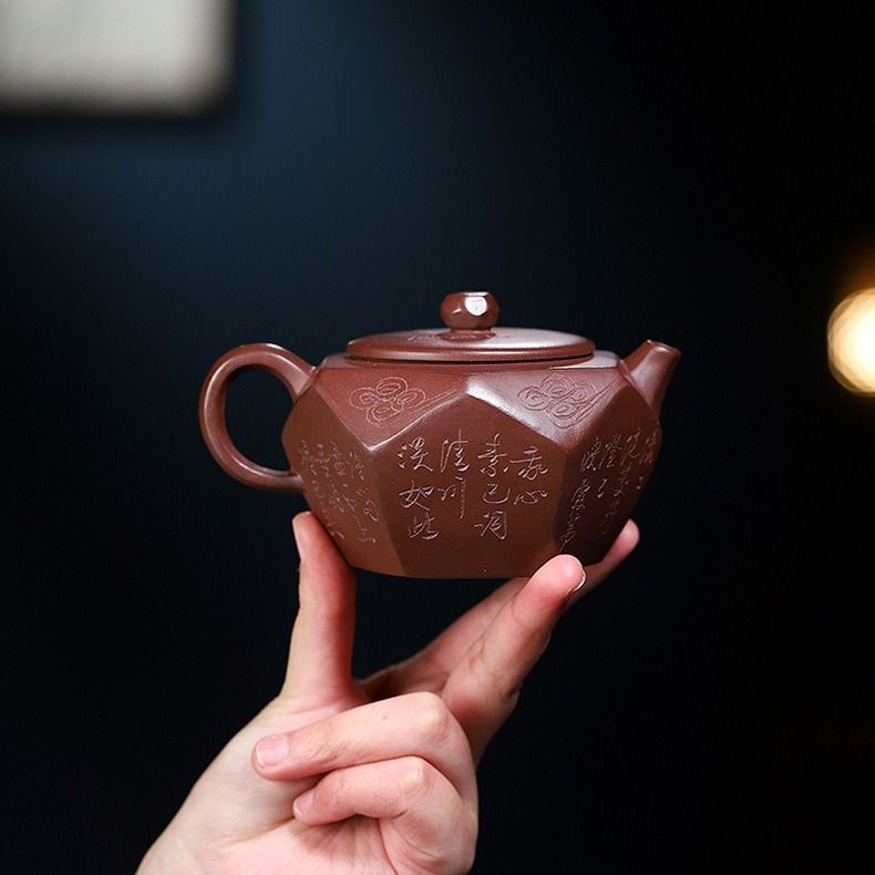 茶壷 ショップ 急須 紫砂壺 ティーポット 常滑焼 紫砂茶器 唐物紫泥