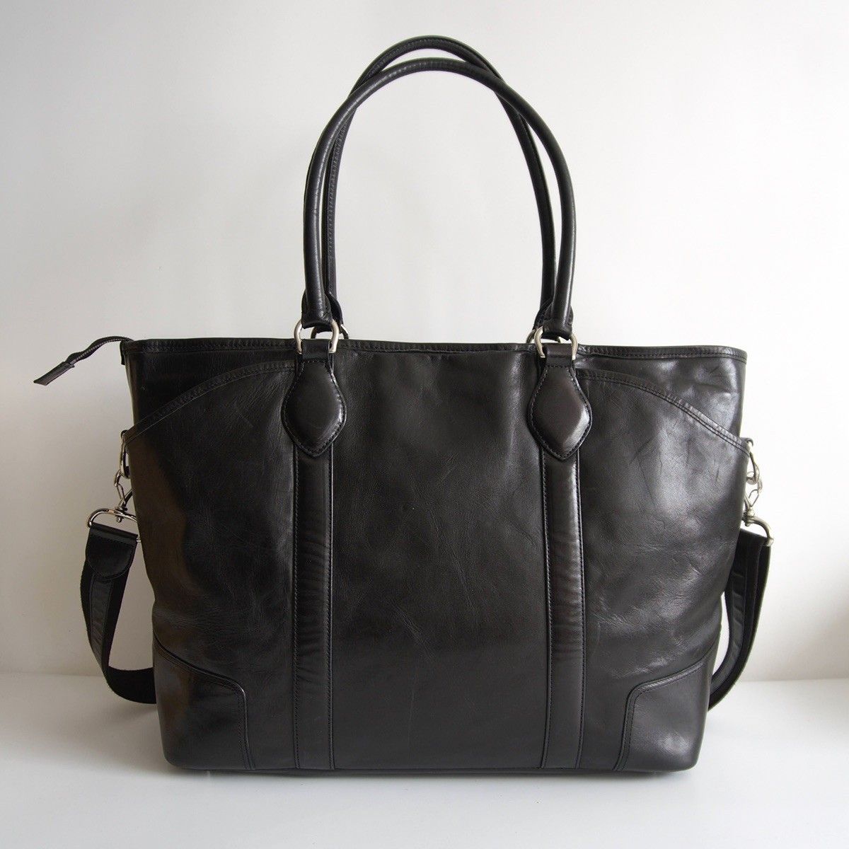 THE WARMTHCRAFTS MANUFACTURE ホースハイド 2way トートバッグ ブラック ビジネス バッグ 25090824