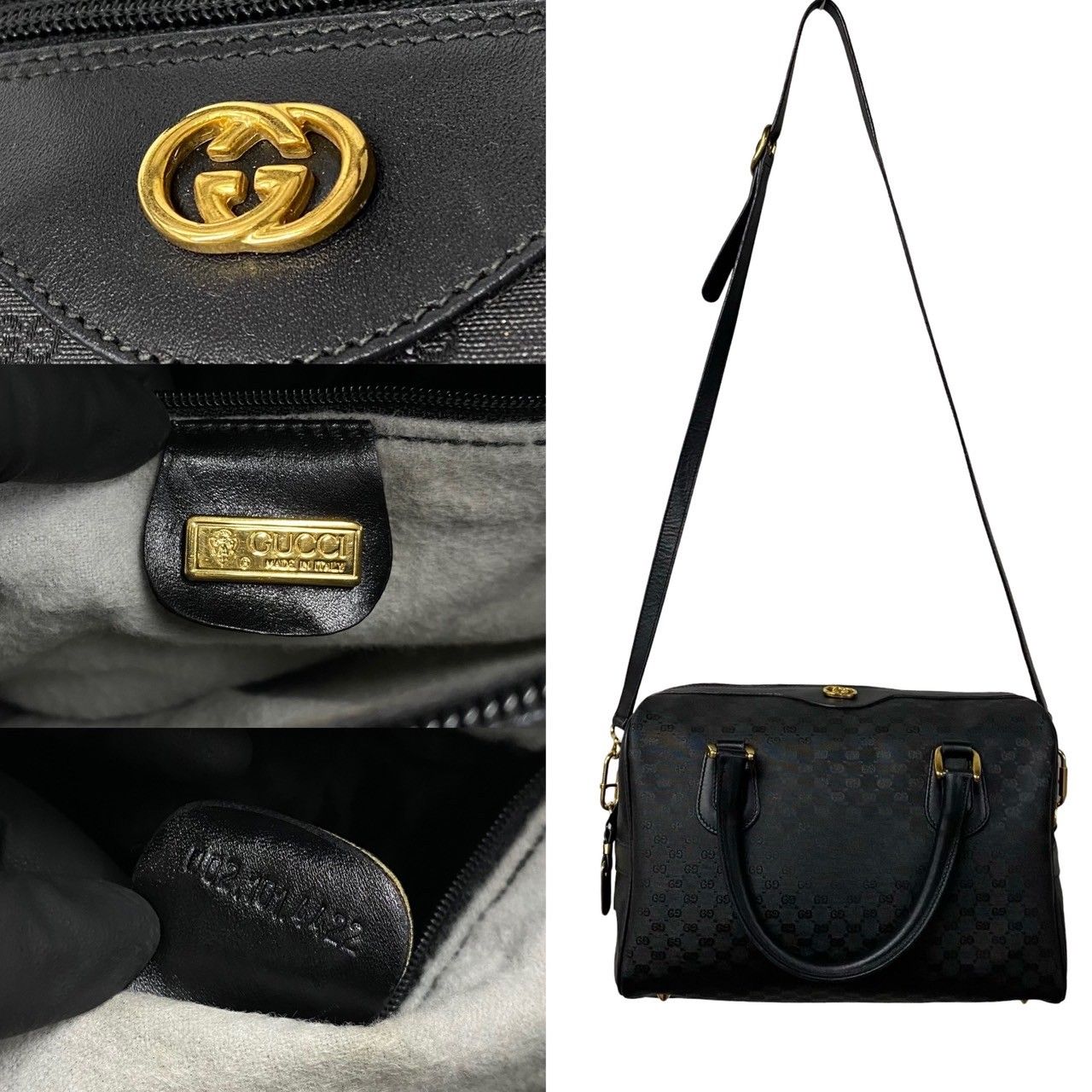 極 美品 GUCCI オールドグッチ ヴィンテージ マイクロ GG ロゴ