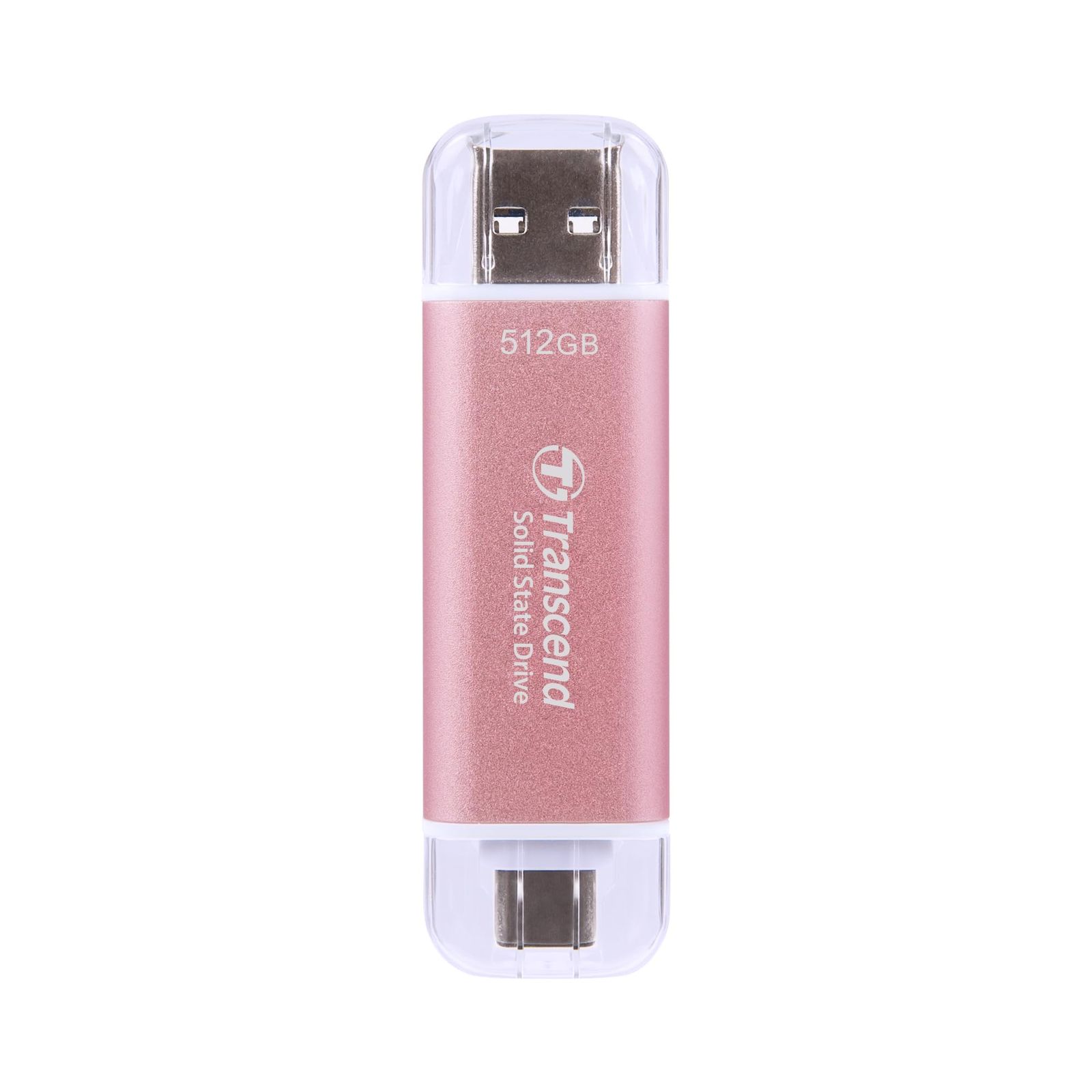 トランセンド ポータブルSSD 512GB 最大1050 MB/s 軽量11g Type-A/Type 
